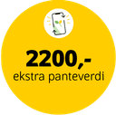 Få 2200 i ekstra panteverdi