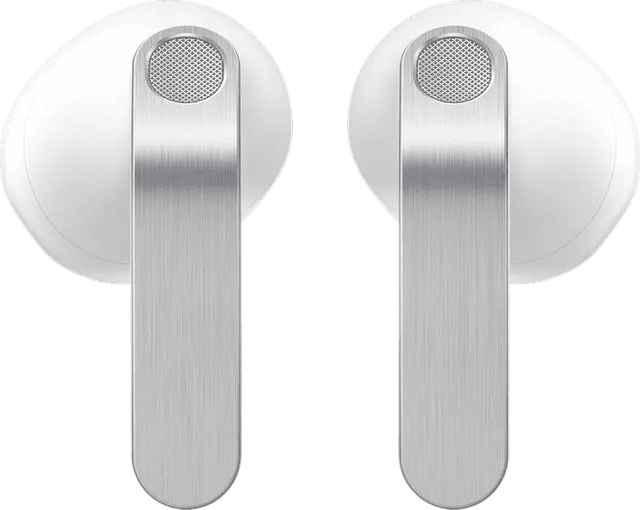 Bilde av et par hvite Galaxy Buds4